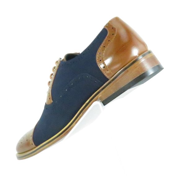 Two-Tone Oxford Executive Shoes by UV Signature - Picture 9 of 12